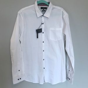 Men's Perry Ellis button up casual long sleeve NWT